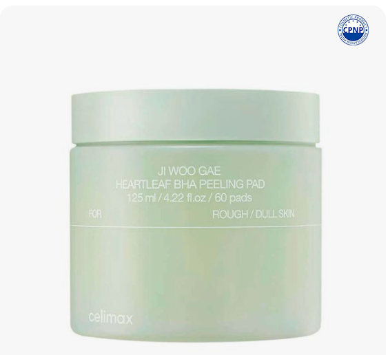 Celimax – Jiwoogae Heartleaf BHA Peeling Pad, 60pcs