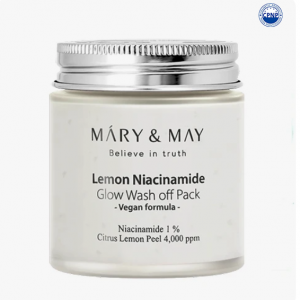 Mary & May – Lemon Niacinamide Glow Wash Off Pack, 125g