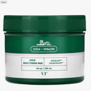 VT Cosmetics – VT Cica Mild Toner Pad, 60 pads