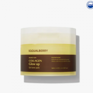 Eqqualberry – Collagen Glow Up Gel Toner Pads, 140ml/60pads